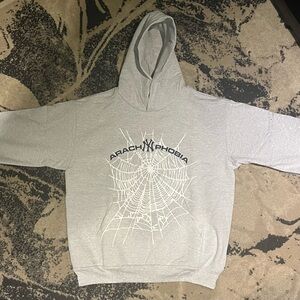Grey ArachNYphobia Hoodie sp5der